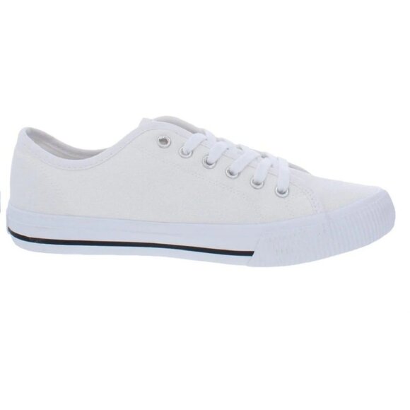 Hurley 6 Sneaker Woman's Carrie Canvas Lace-up Casual White Shoes Minimalist - Picture 9 of 15